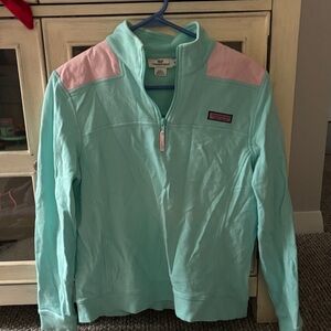 Vineyard Vines Aqua and Pink Women's Jacket